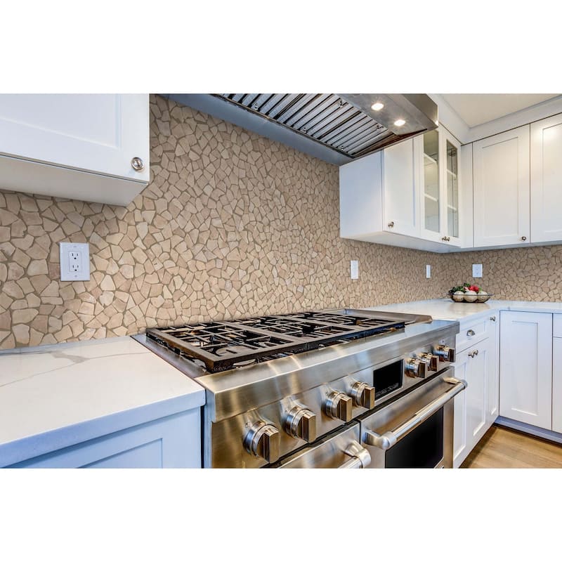 Cruz Bay Studio XR3R Fit Mosaic - 11" x 11" Pebble and Rock Floor and