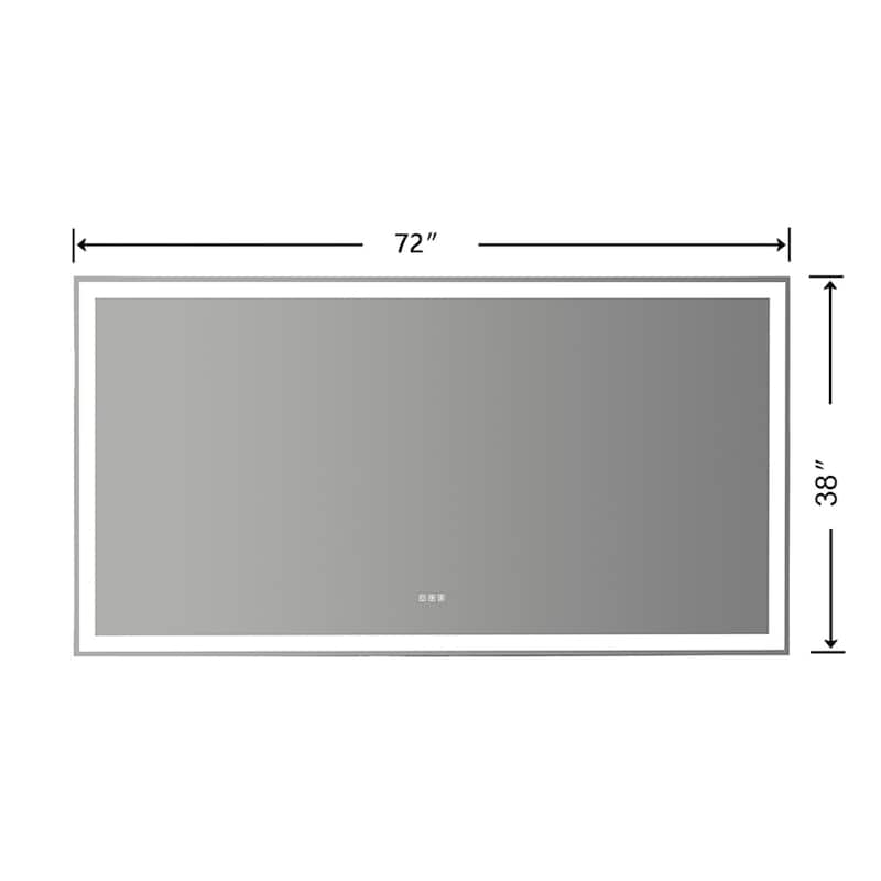 Clihome LED Lighted Bathroom Wall Mounted Mirror