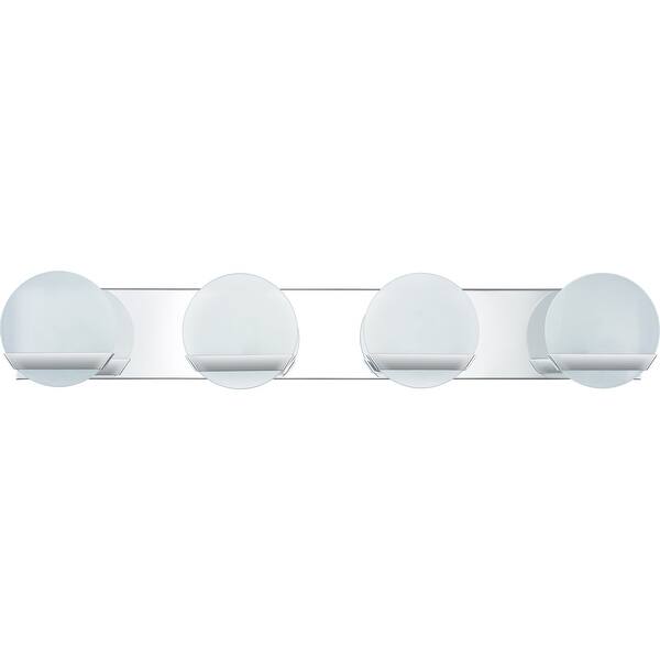 slide 2 of 7, Tyleigh 4-Light Polished Chrome Vanity Light