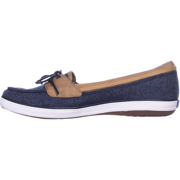 keds glimmer boat shoes navy