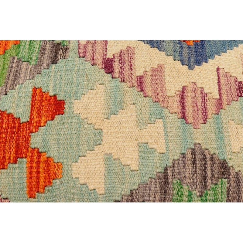 Southwestern Keith Handmade Kilim Upholstered Ottoman