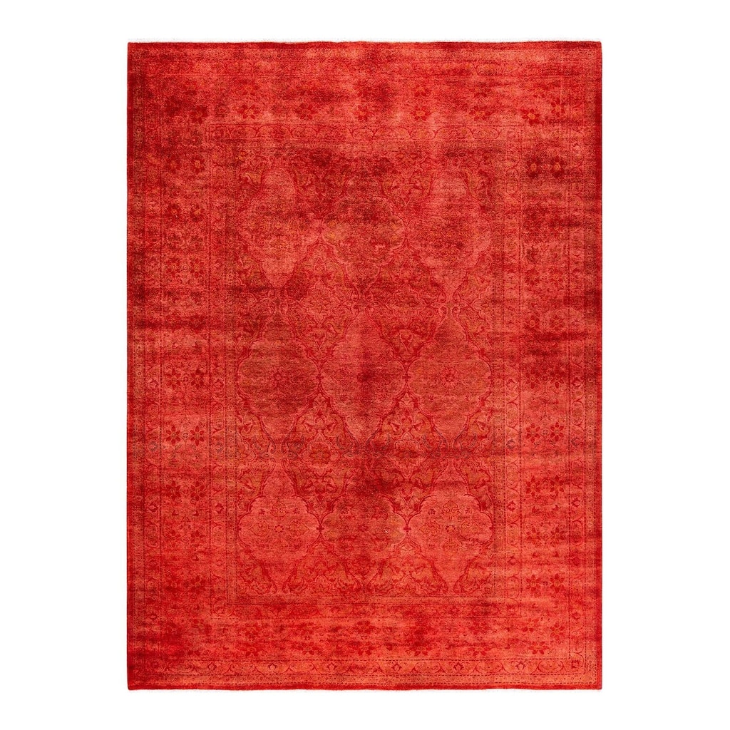 Contemporary Overdyed Wool Hand Knotted Area Rug - 6' 1" x 8' 2"