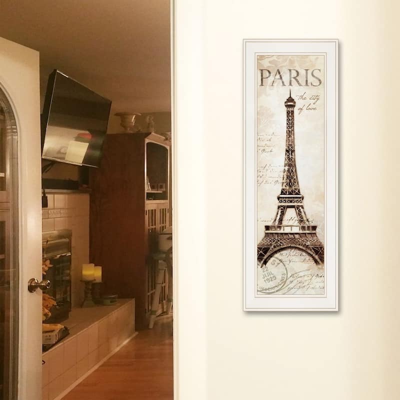 TrendyDecor4U Contemporary "Paris Panel" Framed Print Wall Art by Cloverfield & Co