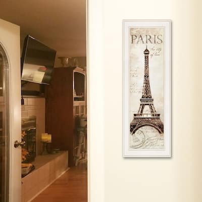 TrendyDecor4U Contemporary "Paris Panel" Framed Print Wall Art by Cloverfield & Co