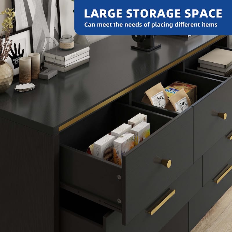 Moasis Modern 6/7 Drawer Chest Drawers Furniture Storage Cabinet For Bedroom Living Room