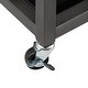 preview thumbnail 25 of 23, Metropolitan Glass Top Metal Bar Cart by iNSPIRE Q Bold - Bar Cart