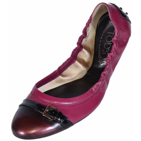 Tod S Women S Ombre Magenta Dee Fibbietta Ballerina Ballet Shoes 40 5 10 5