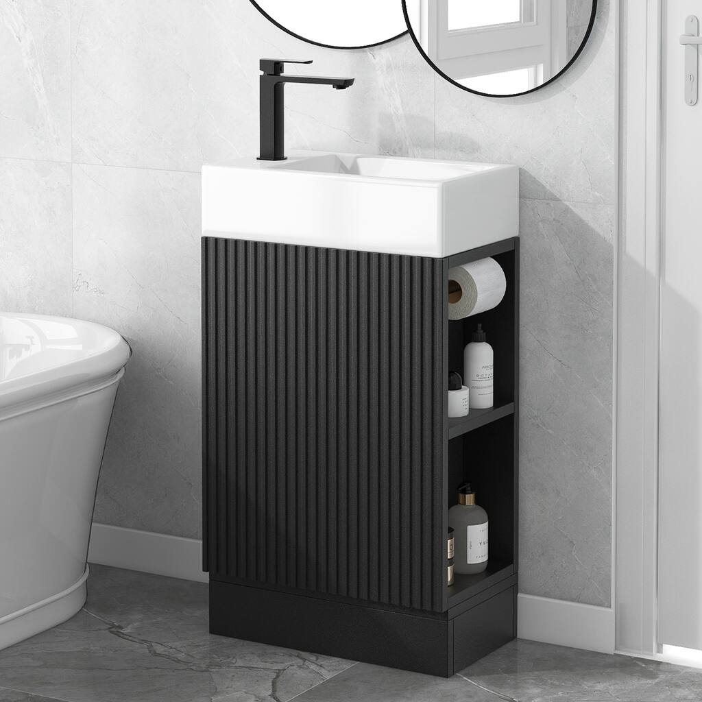GDFStudio - Amelia Compact Space-Saving Bathroom Vanity