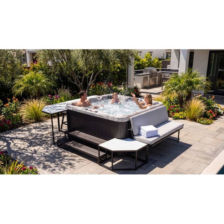 Bronze Signature Hot Tub Surround in Dark Gray (5-Piece) - N/A