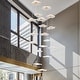 preview thumbnail 8 of 33, Modern Chandelier Dimmable Gold LED Pendant Light for High Ceiling Foyer Staircase Villa Entrances
