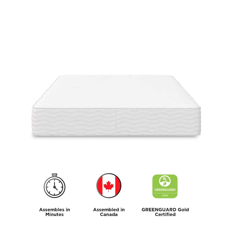 DHP Sleep 6 Inch Thermobonded High Density Polyester Fill Twin Mattress