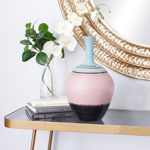 Pink Ceramic Contemporary Vase