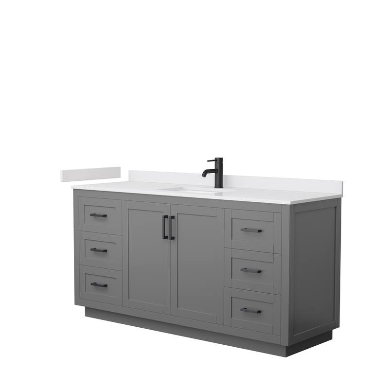 Miranda Single Vanity Set, Cultured Marble Top, No Mirror