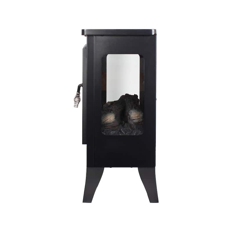 21 inchThree-sided Freestanding Electric Fireplace Stove heater with 3D Flame effect with remote control