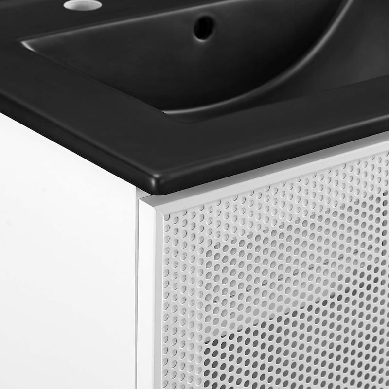 Calla 36" Perforated Metal Bathroom Vanity