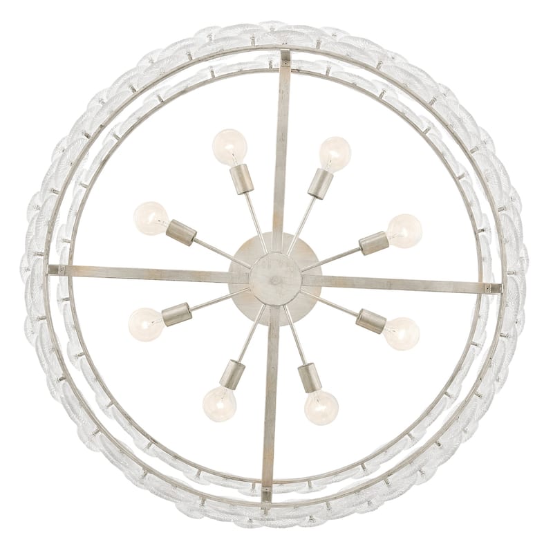 Fredrick Ramond FR30124 Rene 8 Light 45" Wide Ring Chandelier with