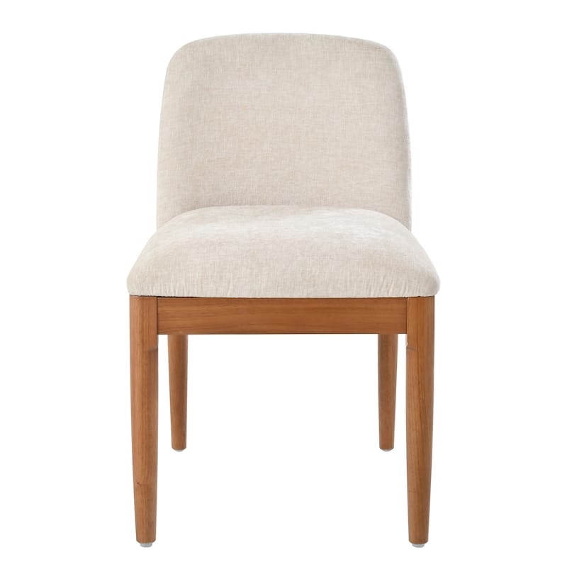 Christopher Knight Home - Modern Rubberwood Dining Chairs with Woven Rope Backrest