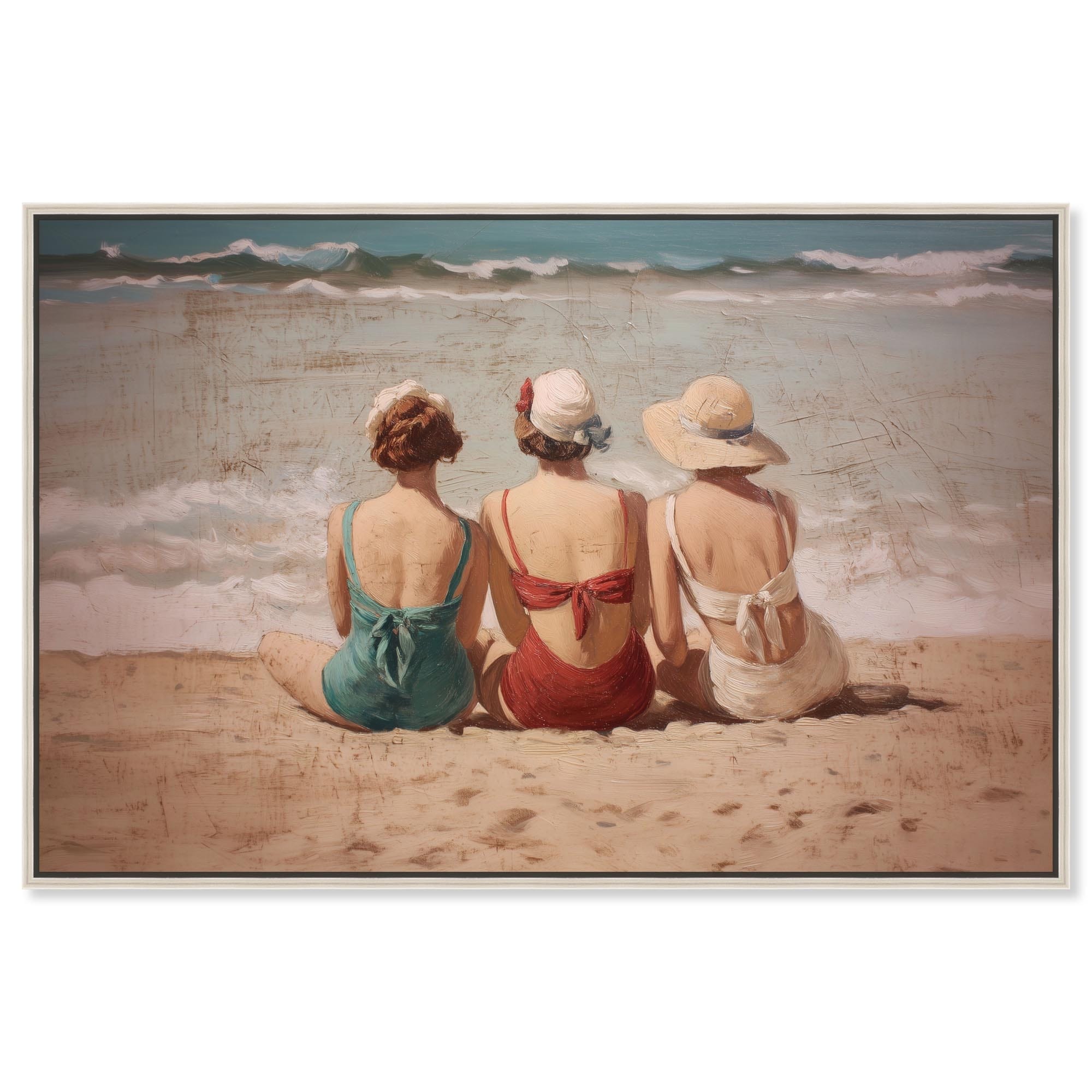 Summer's Back III Summer Decor Framed Canvas Print by Art Remedy