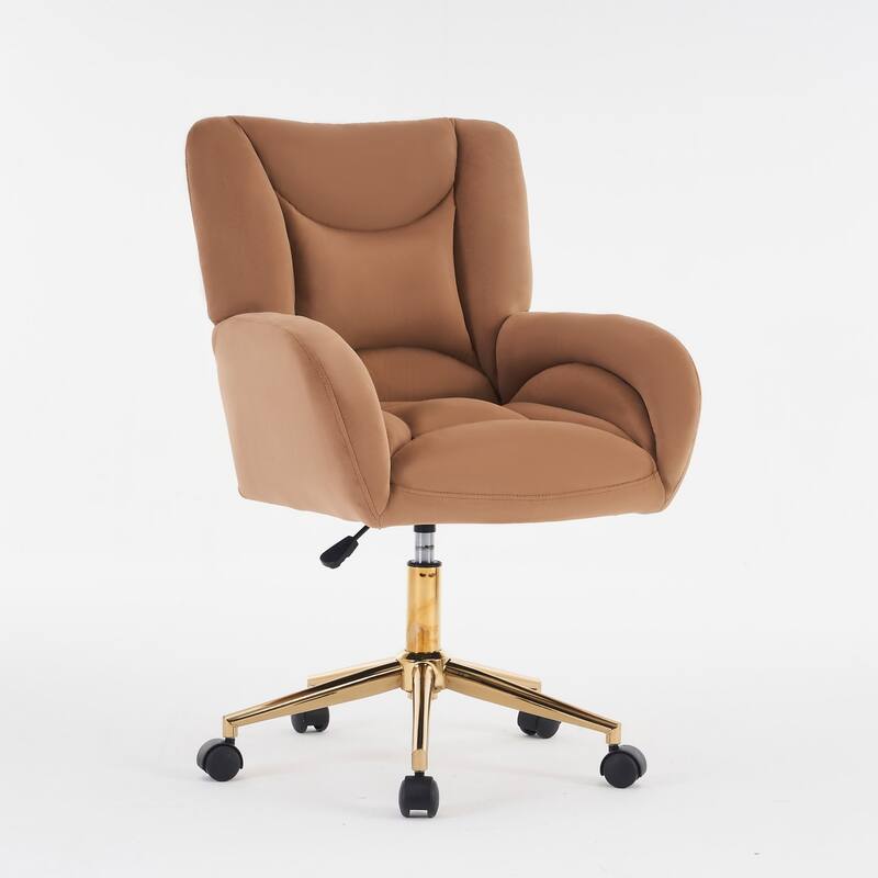 Modern Home Office Adjustable Swivel Task Desk Arm Chair with Wheels