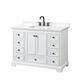 Option White / White Quartz Top / Matte Black Hardware