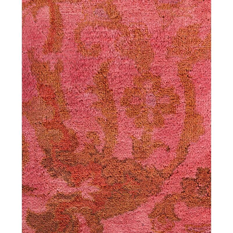 Overdyed One-of-a-Kind Hand-Knotted Area Rug - Pink - 9' 1" x 11' 10"