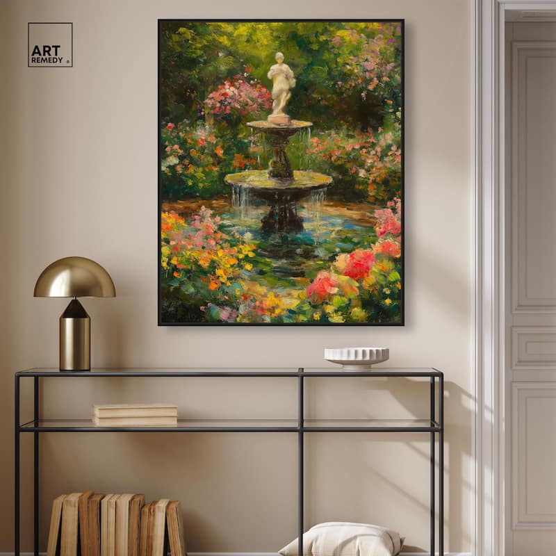 Poured Peace Canvas by Art Remedy