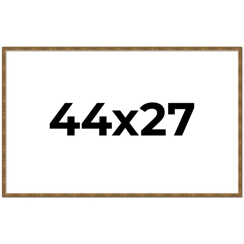 44x27 Frame Gold Picture Frame - Complete Modern Photo Frame Includes