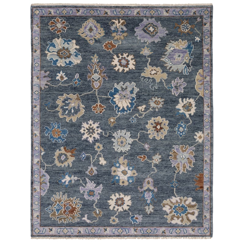 Maylin Traditional Oriental Light Blue/ Blue Area Rug - Blue/ Multi - 2' 6" x 10' - Runner