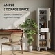 preview thumbnail 17 of 19, Garvee 67" Tall Freestanding Narrow Raised Bathroom Laundry Storage Cabinet with Drawer