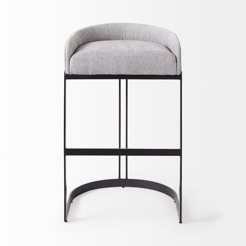 Hollyfield Cream Fabric Seat with Gold Metal Frame Counter Stool