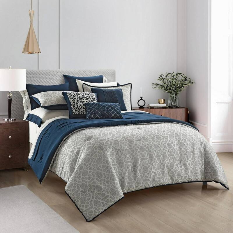 Style House Buckingham Jacquard 12-Piece Bed in A Bag Set