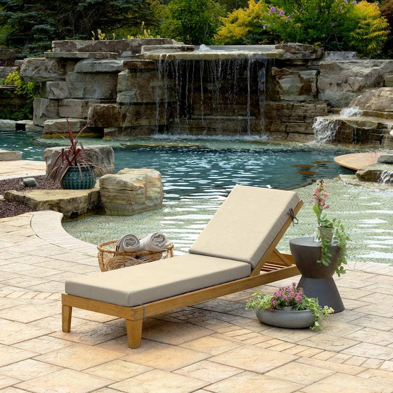 ARDEN Foam Outdoor Chaise Lounge Cushion, 21 x 72