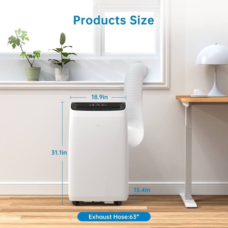 14000 BTU Portable Air Conditioner, Portable AC Unit with Remote