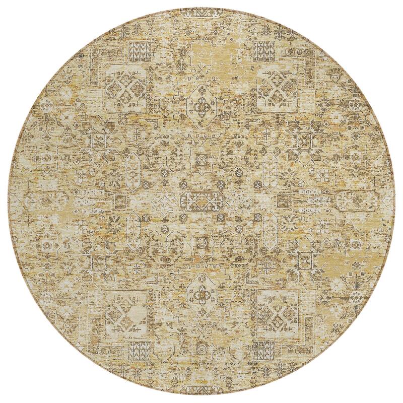 Machine Washable Indoor/ Outdoor Chantille Traditional Vintage Rug