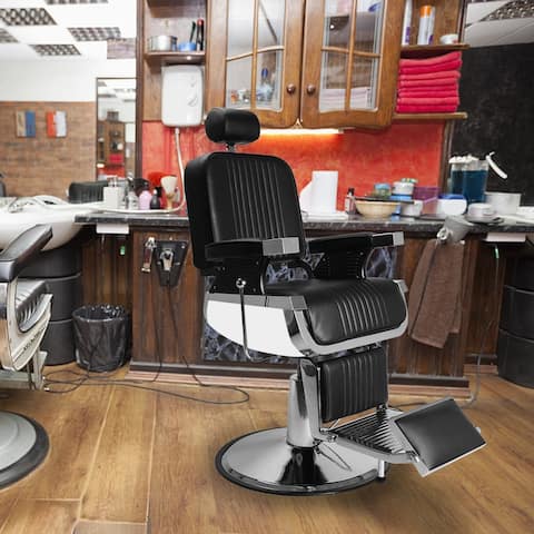 Professional Recline Hydraulic Barber Chair Heavy Duty Salon Spa Beauty Equipment