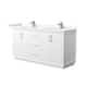 Option White / Giotto Quartz Top / Brushed Nickel
