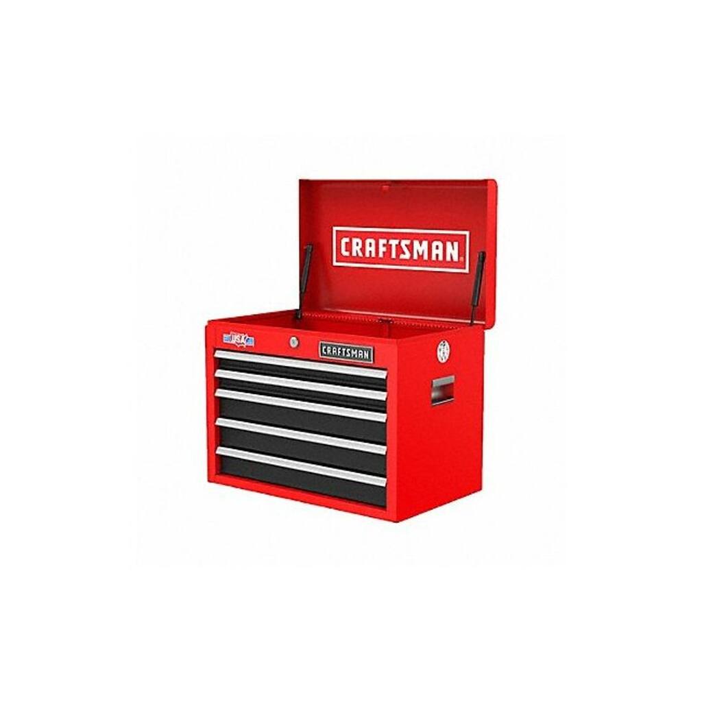 Craftsman Chst,5 Drwrs,16"D,19-3/4x26,Rd,18-20 Ga. CMST98263RB - 1 Each