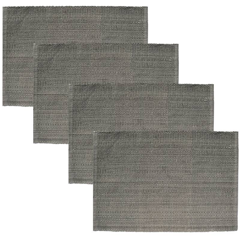 Fabstyles Casual Classic Set of 4 Thick Cotton Heavyweight Placemats - 13"x19"