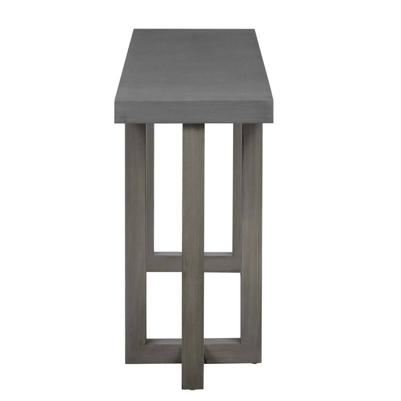 63" Long Console Table with Solid Pine Legs for Entryway Hallway Living Room or Bedroom Use
