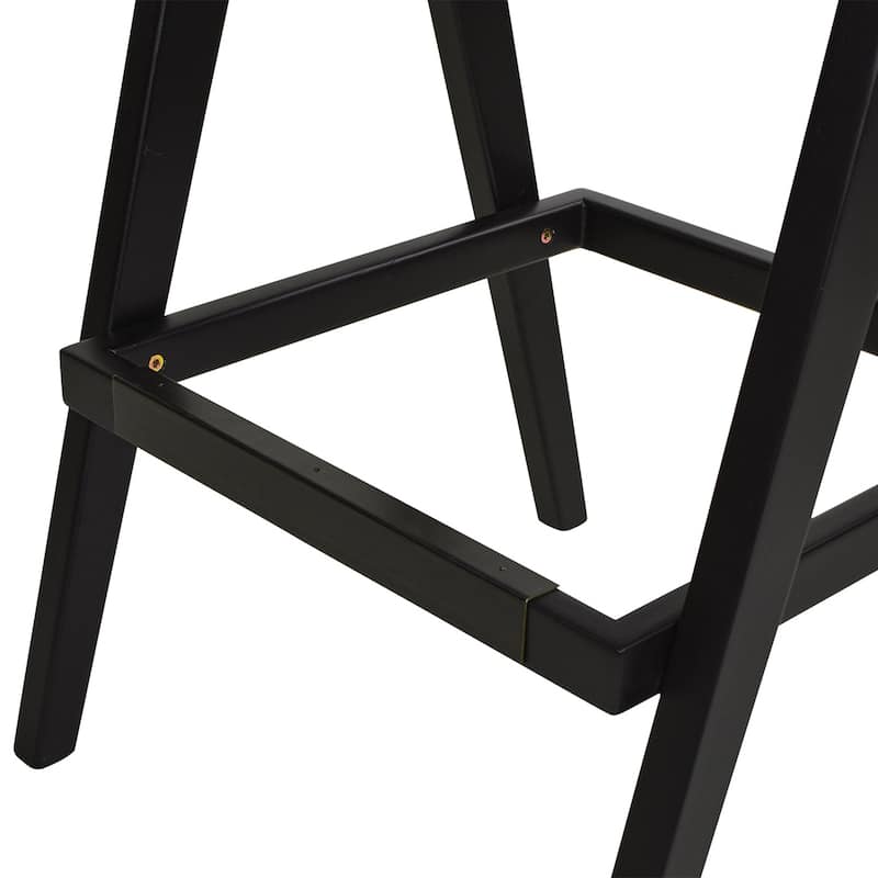 Modern Resin Webbing Back Bar Stool with Arms