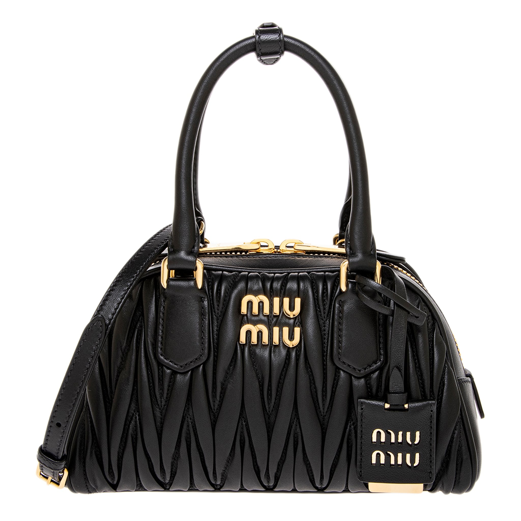 Miu Miu Matelassé Arcadie Bowling Bag