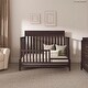 preview thumbnail 1 of 4, Evolur Atlas Toddler Rail in Roasted Chestnut, ASTM Standards Solid Hardwood, Safe, Sturdy, and Stylish Roasted Chestnut - Wood