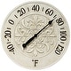 preview thumbnail 1 of 12, Blanc Fleur Outdoor Decorative Round 15 inch Wall Thermometer by Infinity Instruments