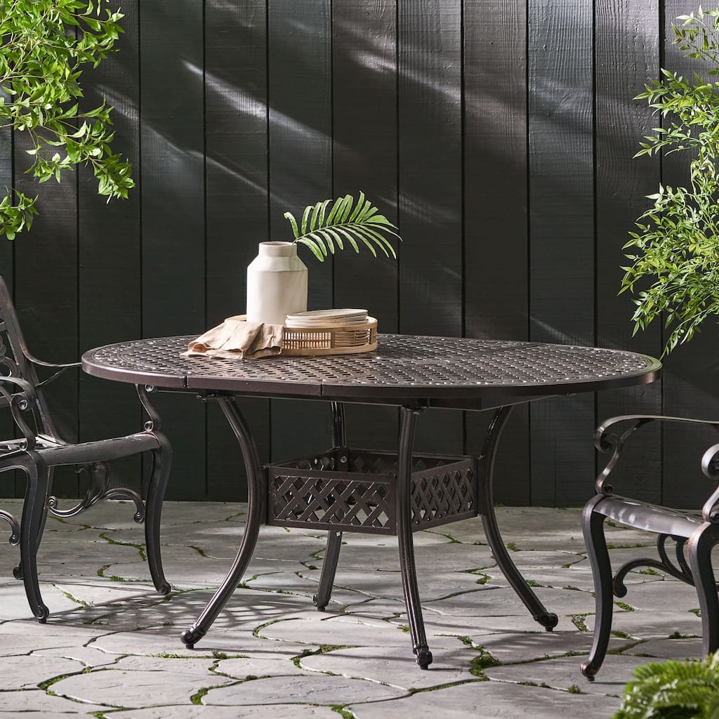 Outdoor Expandable Aluminum Dining Table
