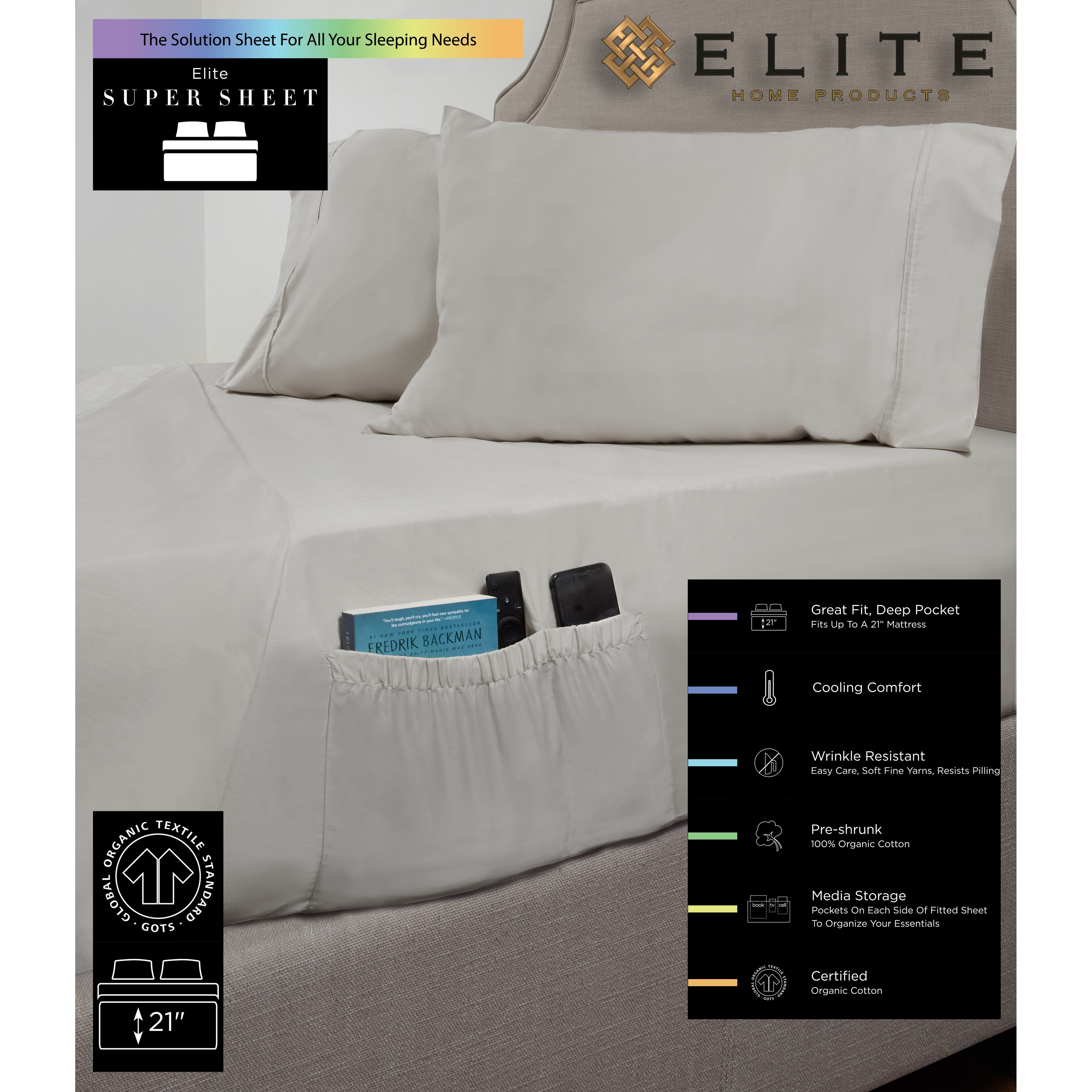 Elite home products organic cotton blanket online