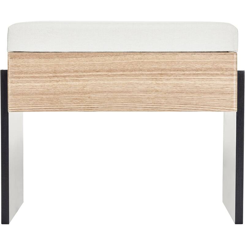 Modern Chenille Upholstered Bench with Foam Padding and MDF Frame