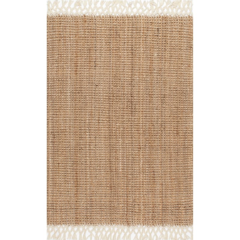Nuloom Raleigh Farmhouse Jute Tasseled Area Rug