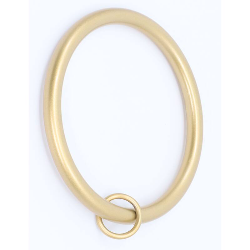 Meriville 2.5" Inner Diameter Metal Curtain Rings with Eyelets