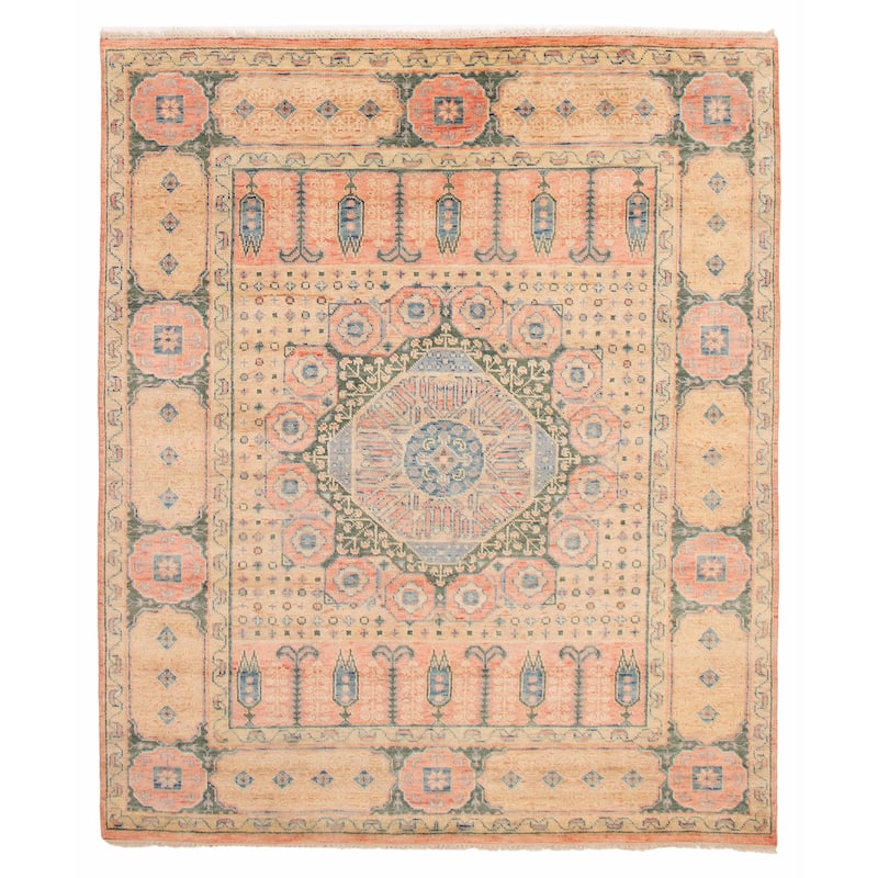 ECARPETGALLERY Hand-knotted Jules Serapi Coral Wool Rug - 8'1 x 9'10 - Coral - 8'1 x 9'10