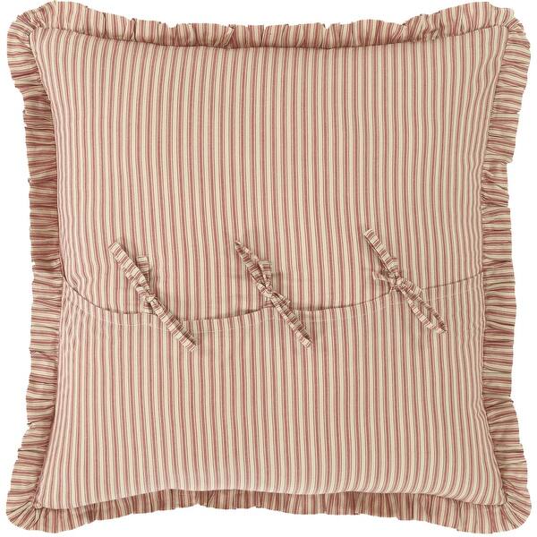 Ozark Red Ticking Stripe Euro Sham 26x26 Overstock Com Shopping The Best Deals On Pillow Shams 36551520